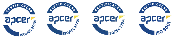 Certificações APCER ISO 27001, 27701, 27018 e 9001